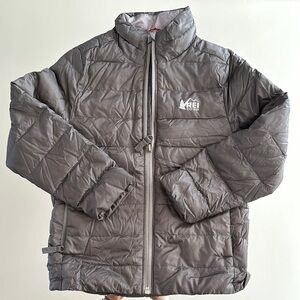 REI Kids Gray Puffer Jacket